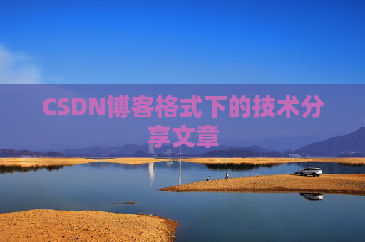 CSDN博客格式下的技术分享文章